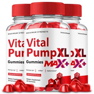 Vital Pump XL Max + Gummies for Men, 2x Stronger, VitalPump XL Max+ (3 Pack)